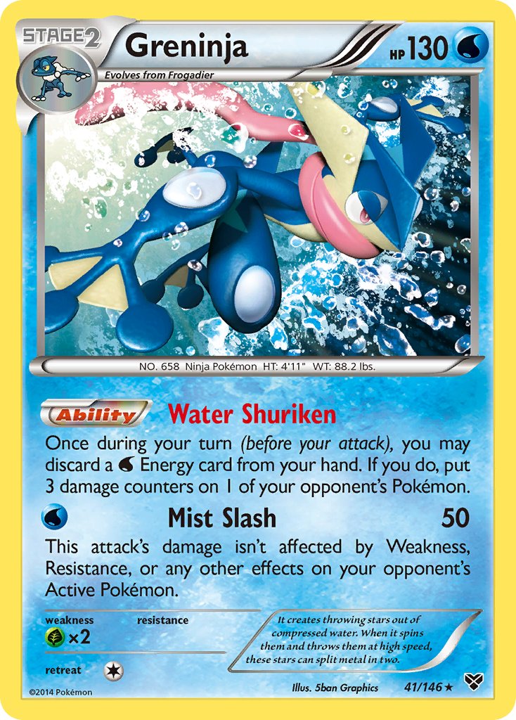 Greninja (41/146) (Cosmos Holo) (Blister Exclusive) [XY: Base Set] | Mega City Incorporated