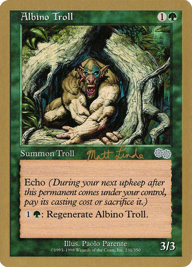 Albino Troll (Matt Linde) [World Championship Decks 1999] | Mega City Incorporated