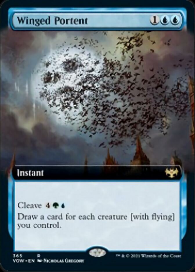 Winged Portent (Extended) [Innistrad: Crimson Vow] | Mega City Incorporated