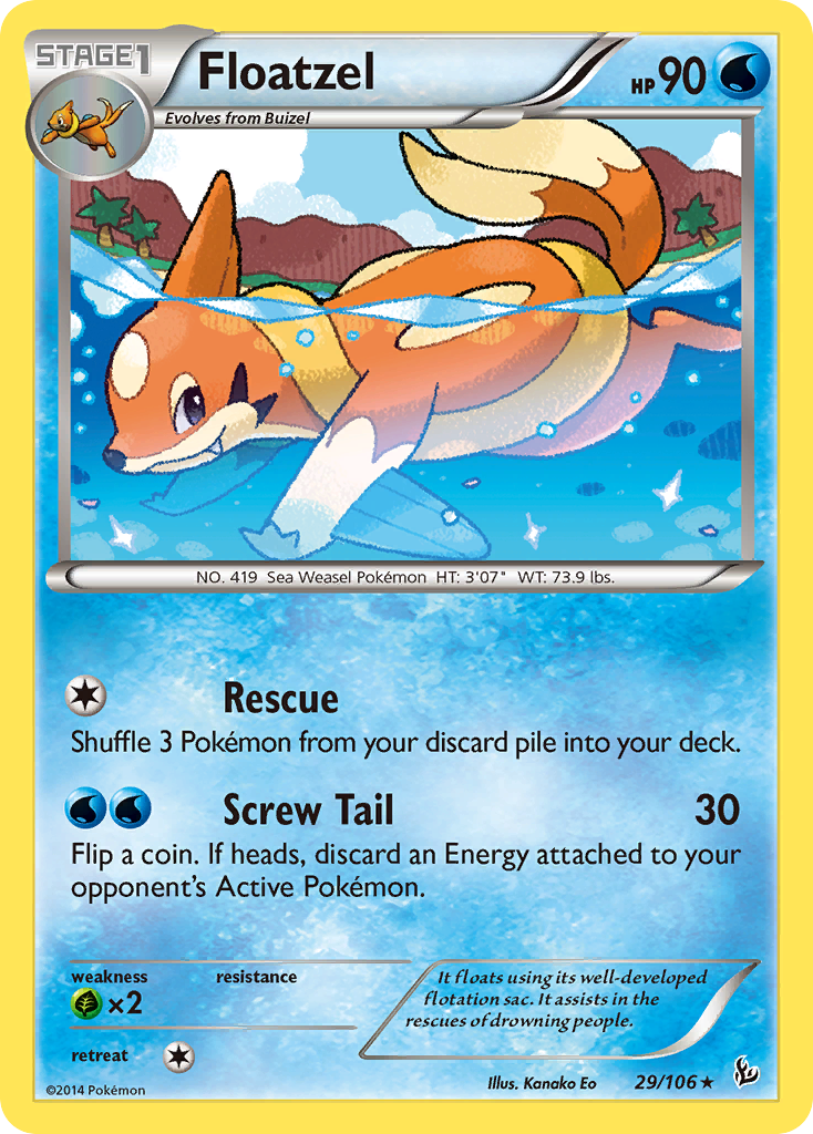 Floatzel (29/106) [XY: Flashfire] | Mega City Incorporated