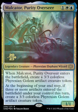 Malcator, Purity Overseer [Phyrexia: All Will Be One Prerelease Promos] | Mega City Incorporated