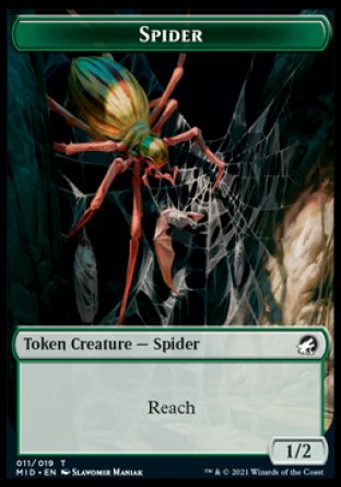 Spider Token [Innistrad: Midnight Hunt Tokens] | Mega City Incorporated