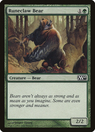 Runeclaw Bear [Magic 2010] | Mega City Incorporated