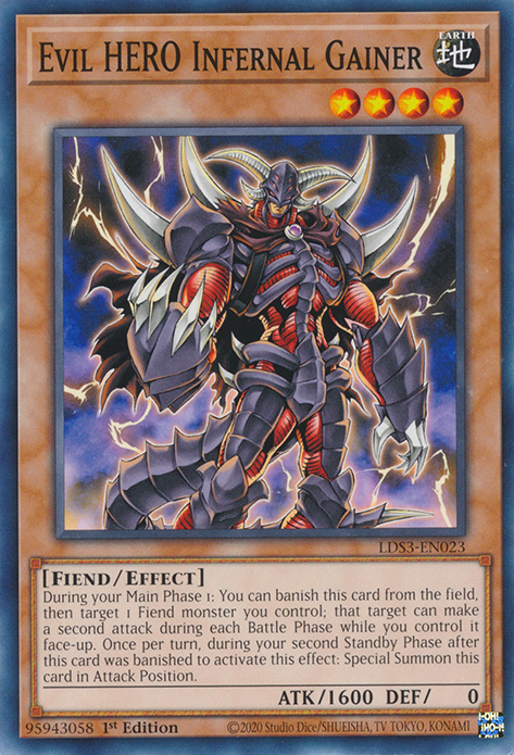 Evil HERO Infernal Gainer [LDS3-EN023] Common | Mega City Incorporated