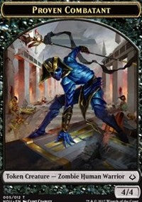 Proven Combatant // Cat Double-sided Token [Hour of Devastation Tokens] | Mega City Incorporated