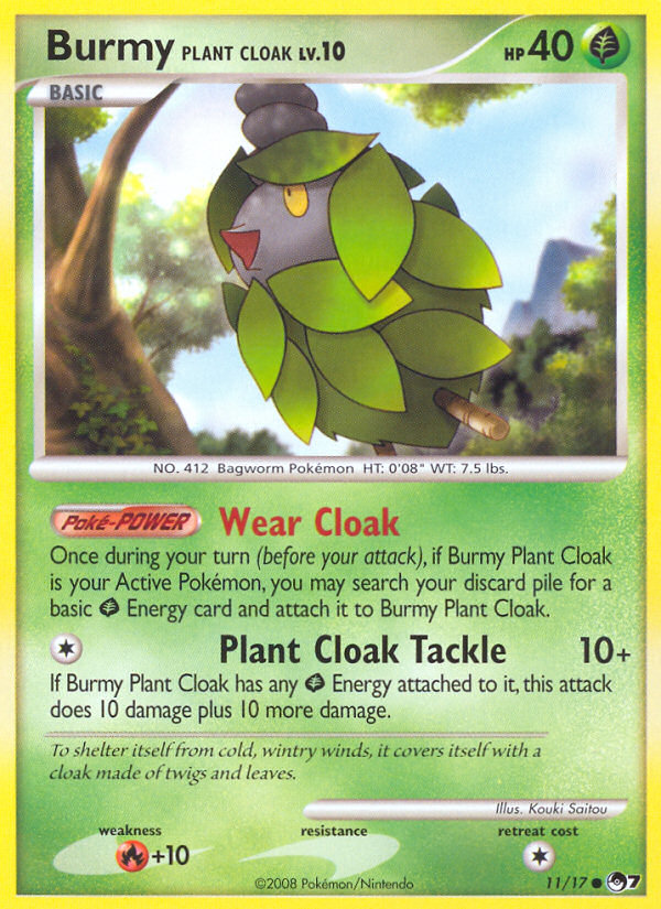 Burmy Plant Cloak (11/17) [POP Series 7] | Mega City Incorporated