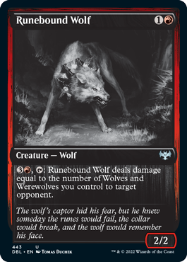 Runebound Wolf [Innistrad: Double Feature] | Mega City Incorporated