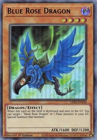 Blue Rose Dragon (Green) [LDS2-EN104] Ultra Rare | Mega City Incorporated