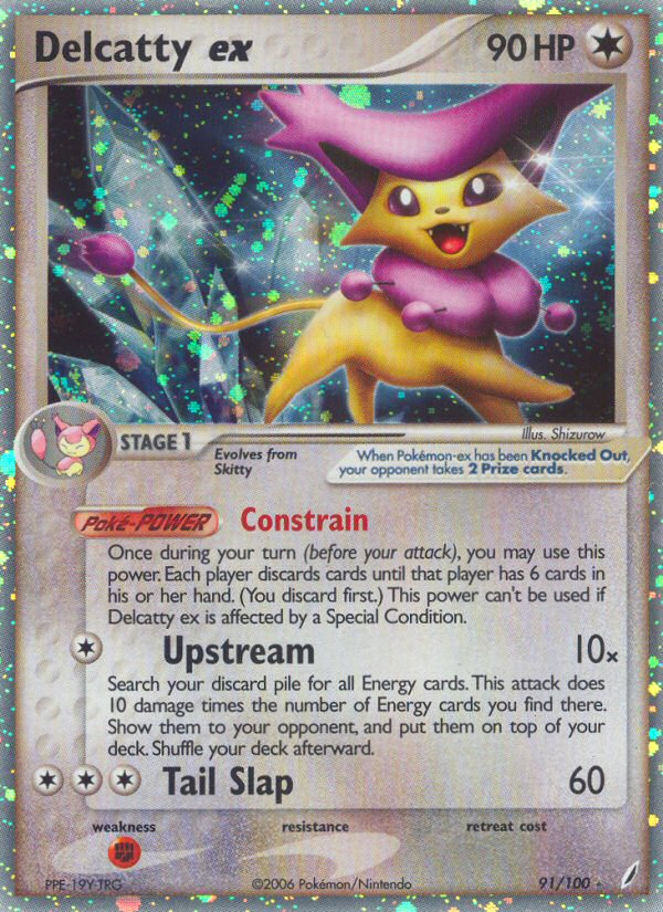 Delcatty ex (91/100) [EX: Crystal Guardians] | Mega City Incorporated