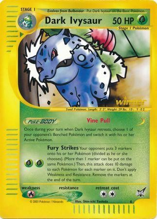 Dark Ivysaur (6) (Winner) (Jumbo Card) [Best of Promos] | Mega City Incorporated