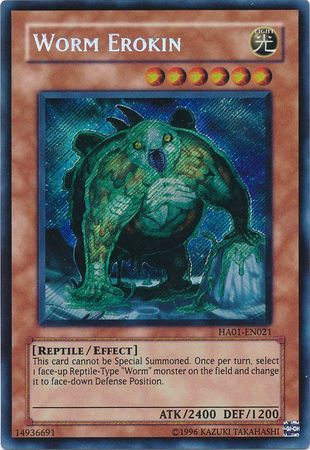 Worm Erokin [HA01-EN021] Secret Rare | Mega City Incorporated