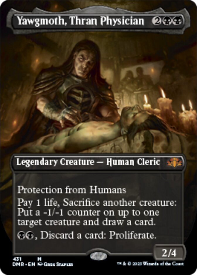 Yawgmoth, Thran Physician (Borderless Alternate Art) [Dominaria Remastered] | Mega City Incorporated