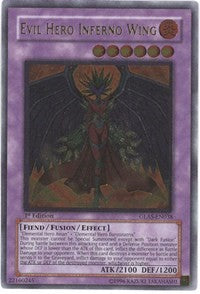 Evil Hero Inferno Wing (UTR) [GLAS-EN038] Ultimate Rare | Mega City Incorporated