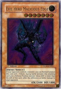 Evil HERO Malicious Edge (UTR) [GLAS-EN003] Ultimate Rare | Mega City Incorporated