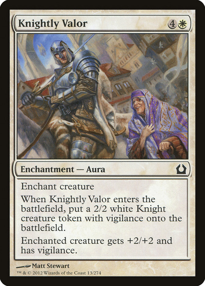 Knightly Valor [Return to Ravnica] | Mega City Incorporated