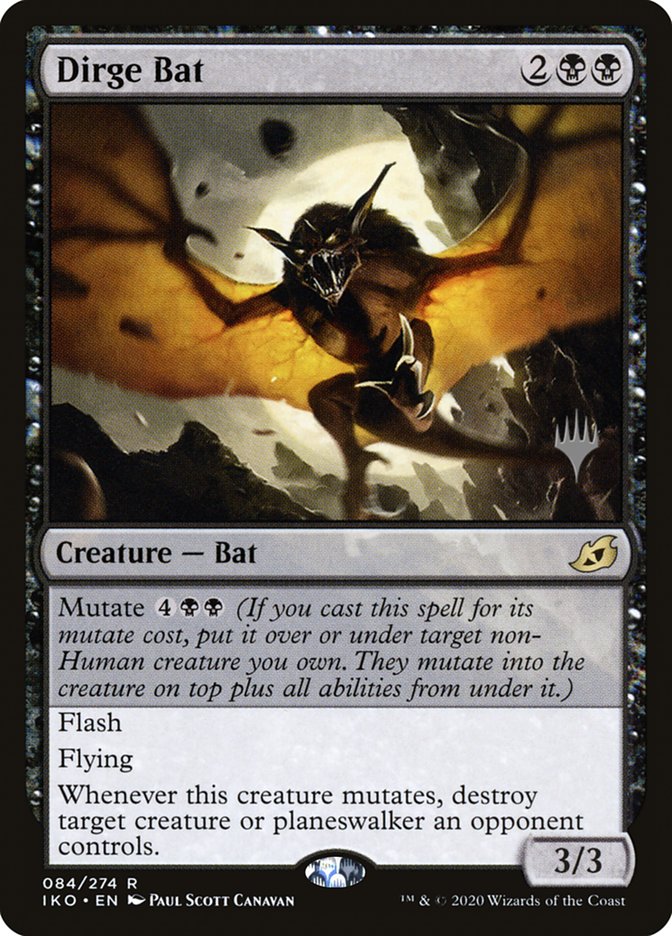 Dirge Bat (Promo Pack) [Ikoria: Lair of Behemoths Promos] | Mega City Incorporated