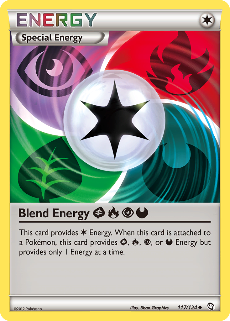 Blend Energy GrassFirePsychicDarkness (117/124) [Black & White: Dragons Exalted] | Mega City Incorporated