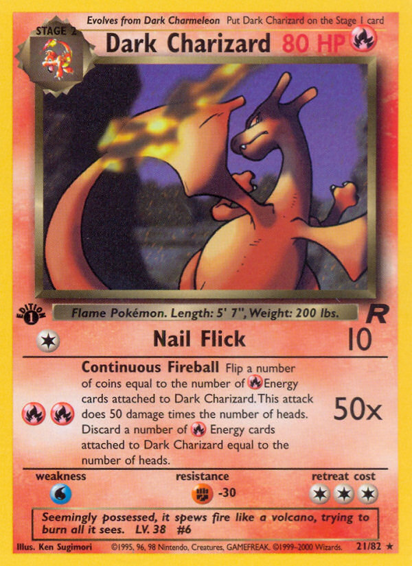 Dark Charizard (21/82) [Team Rocket 1st Edition] | Mega City Incorporated