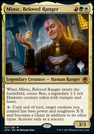 Minsc, Beloved Ranger (Promo Pack) [Dungeons & Dragons: Adventures in the Forgotten Realms Promos] | Mega City Incorporated