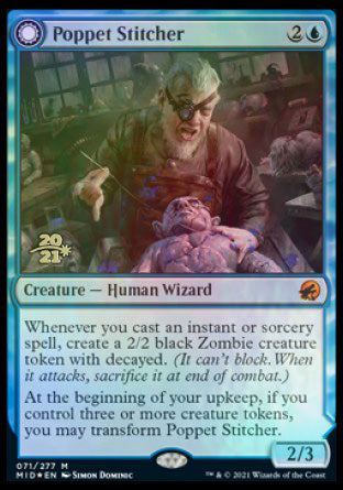 Poppet Stitcher // Poppet Factory [Innistrad: Midnight Hunt Prerelease Promos] | Mega City Incorporated