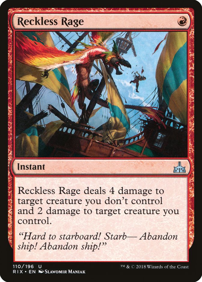 Reckless Rage [Rivals of Ixalan] | Mega City Incorporated