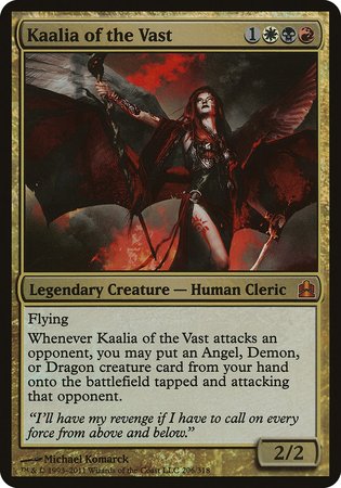 Kaalia of the Vast (Oversized) [Commander 2011 Oversized] | Mega City Incorporated