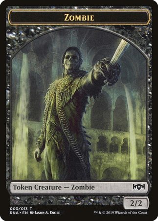 Zombie Token [Ravnica Allegiance Tokens] | Mega City Incorporated