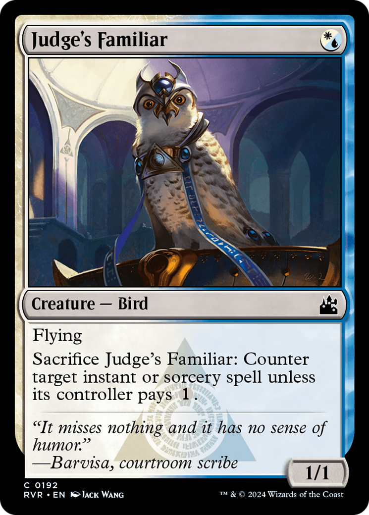 Judge's Familiar [Ravnica Remastered] | Mega City Incorporated