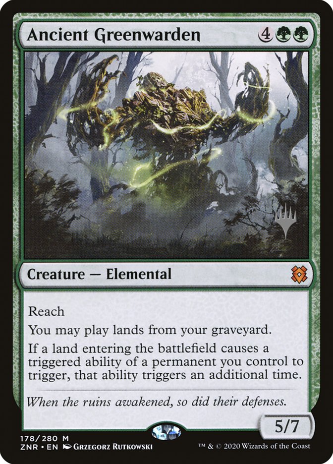 Ancient Greenwarden (Promo Pack) [Zendikar Rising Promos] | Mega City Incorporated