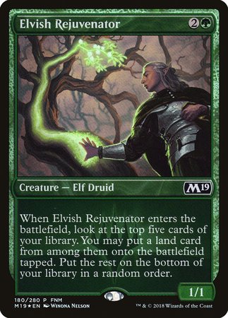 Elvish Rejuvenator [Core Set 2019 Promos] | Mega City Incorporated