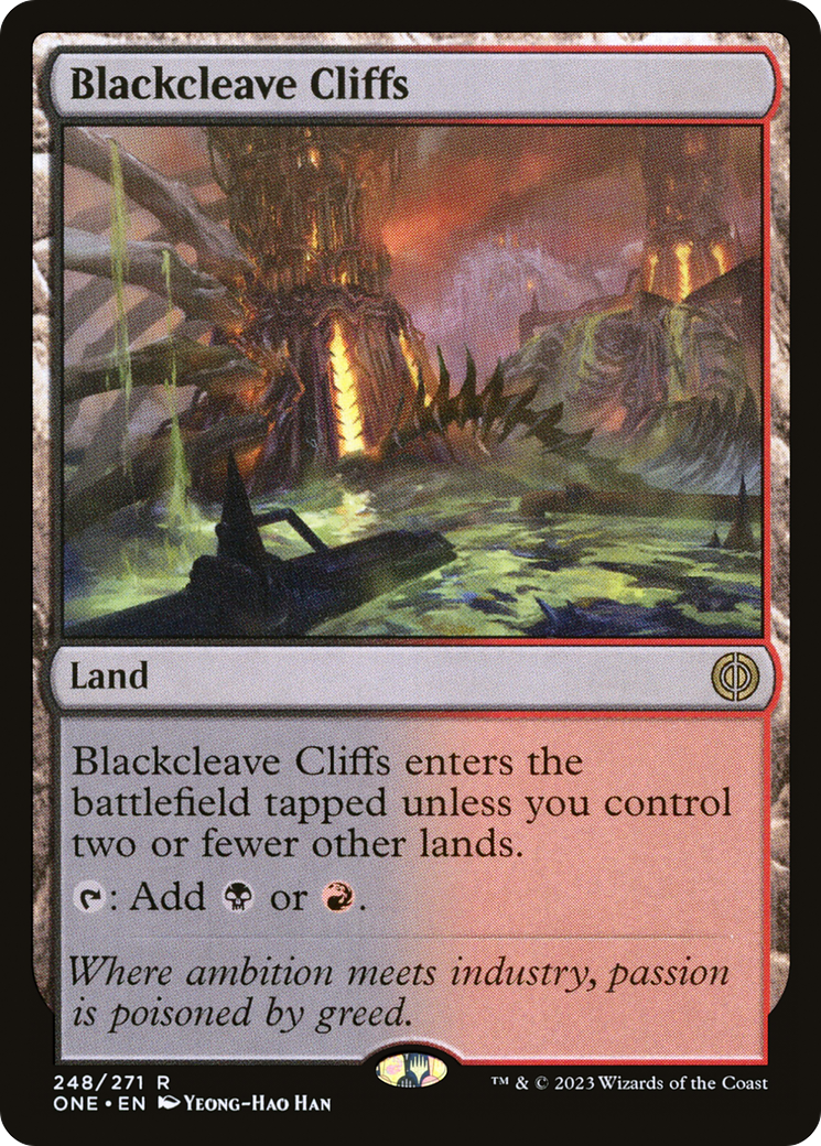 Blackcleave Cliffs [Phyrexia: All Will Be One] | Mega City Incorporated