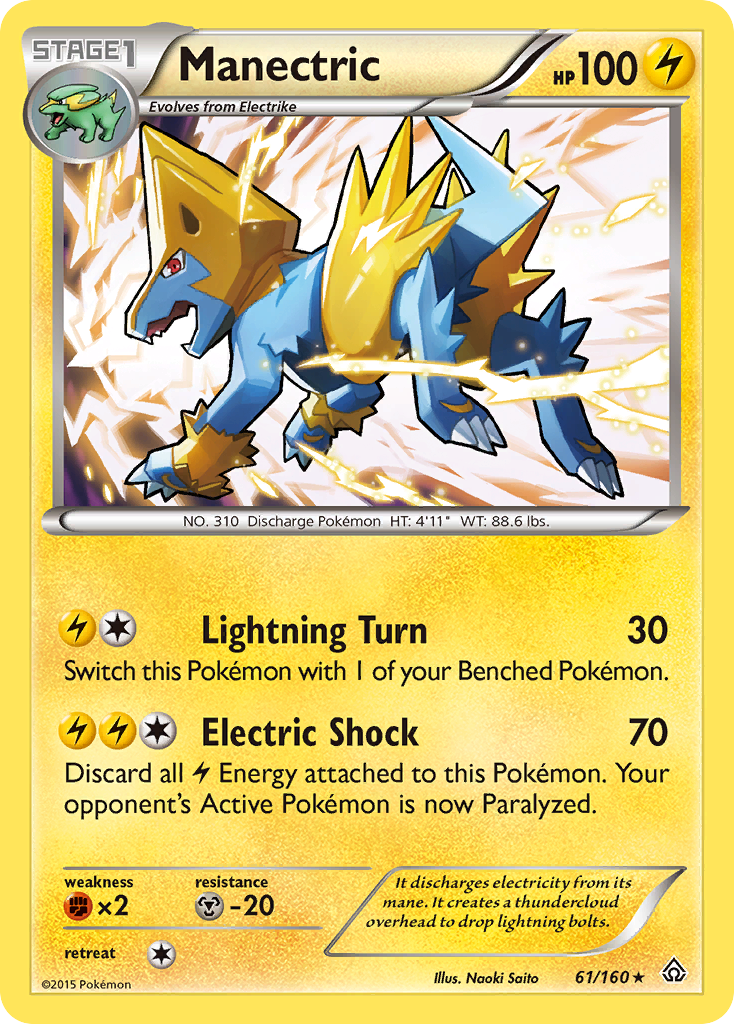 Manectric (61/160) [XY: Primal Clash] | Mega City Incorporated