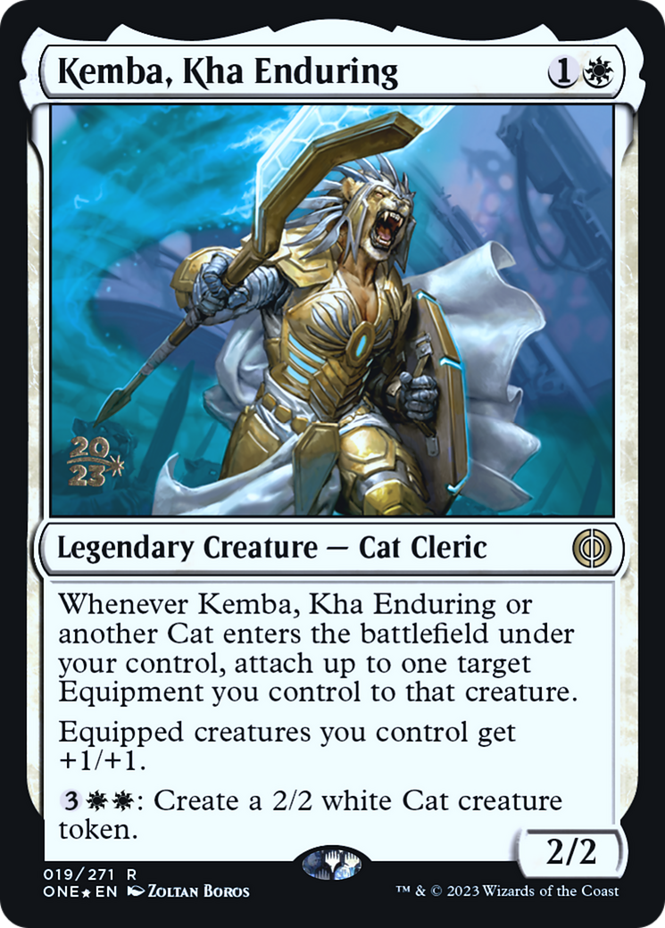 Kemba, Kha Enduring [Phyrexia: All Will Be One Prerelease Promos] | Mega City Incorporated