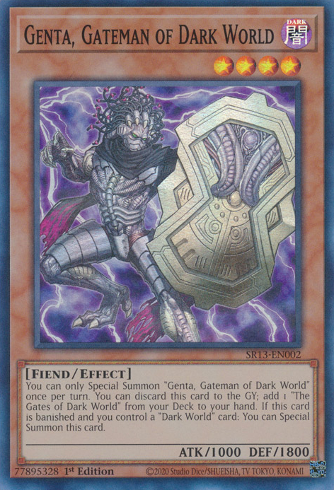 Genta, Gateman of Dark World [SR13-EN002] Super Rare | Mega City Incorporated