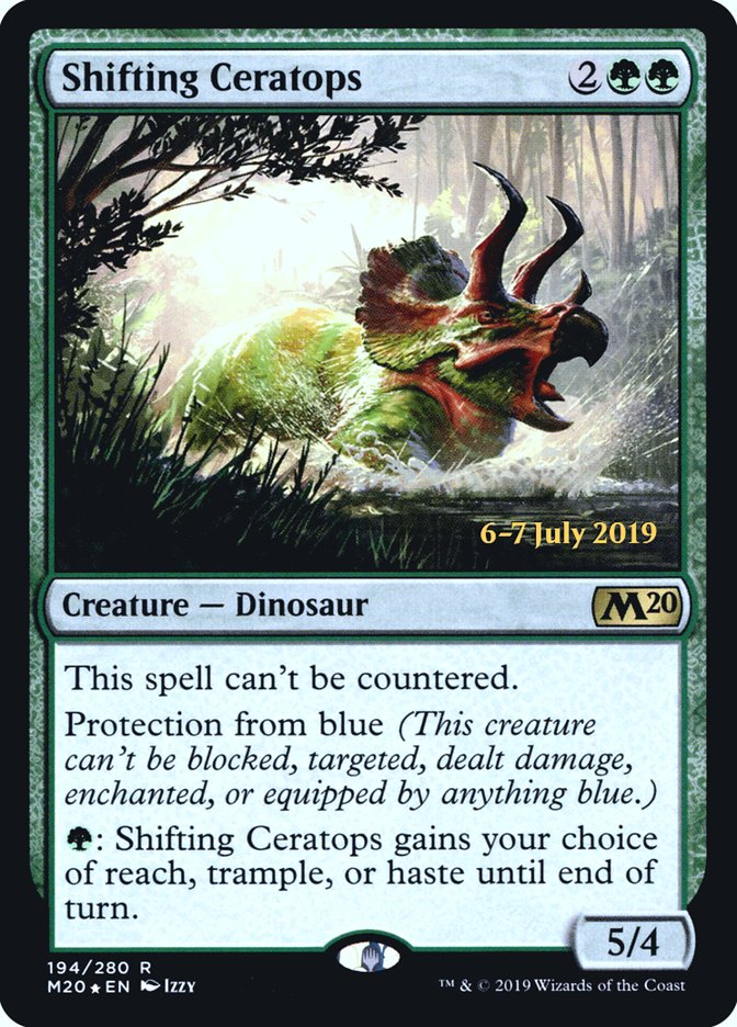 Shifting Ceratops  [Core Set 2020 Prerelease Promos] | Mega City Incorporated