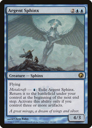 Argent Sphinx [Scars of Mirrodin] | Mega City Incorporated