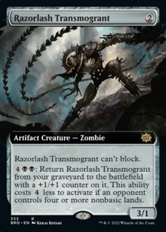 Razorlash Transmogrant (Extended Art) [The Brothers' War] | Mega City Incorporated