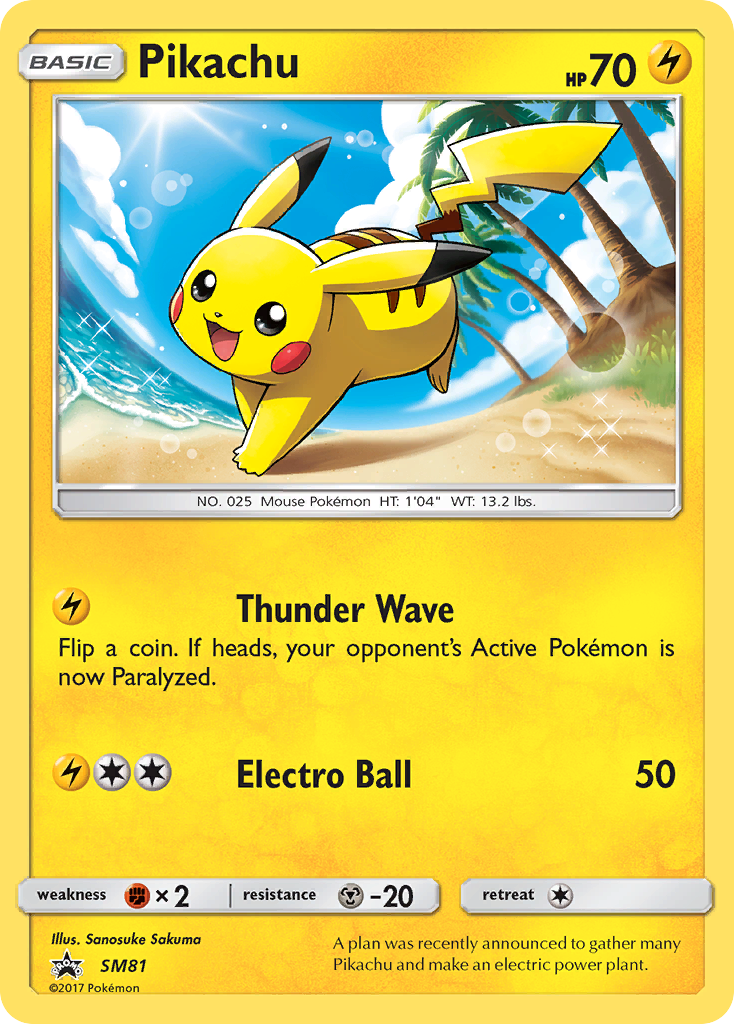 Pikachu (SM81) [Sun & Moon: Black Star Promos] | Mega City Incorporated