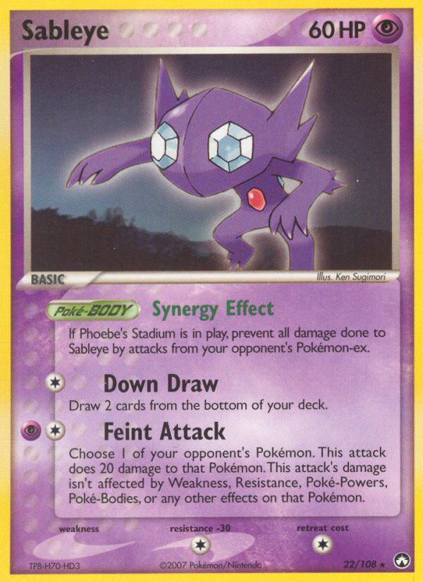 Sableye (22/108) [EX: Power Keepers] | Mega City Incorporated