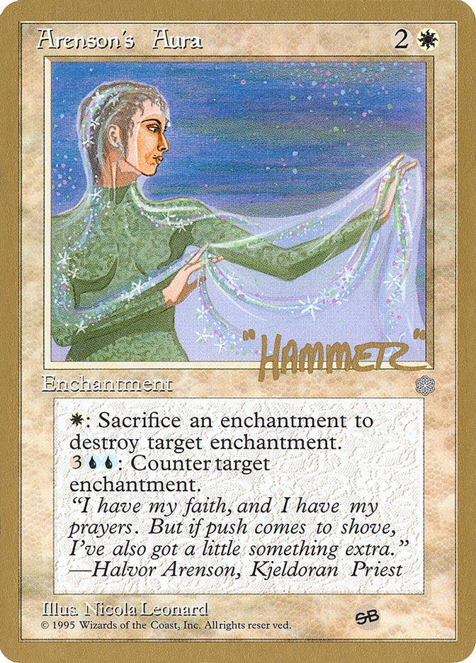 Arenson's Aura (Shawn "Hammer" Regnier) (SB) [Pro Tour Collector Set] | Mega City Incorporated