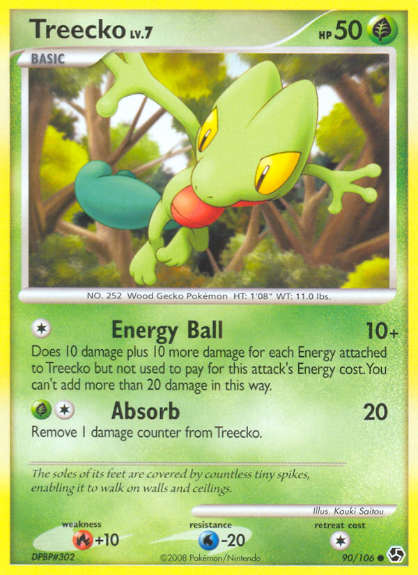 Treecko (90/106) [Diamond & Pearl: Great Encounters] | Mega City Incorporated