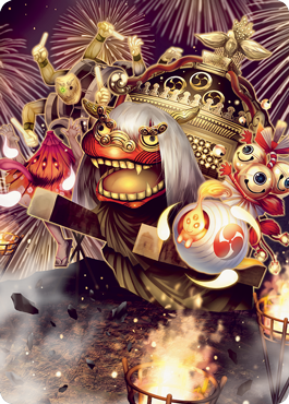 March of Reckless Joy Art Card [Kamigawa: Neon Dynasty Art Series] | Mega City Incorporated