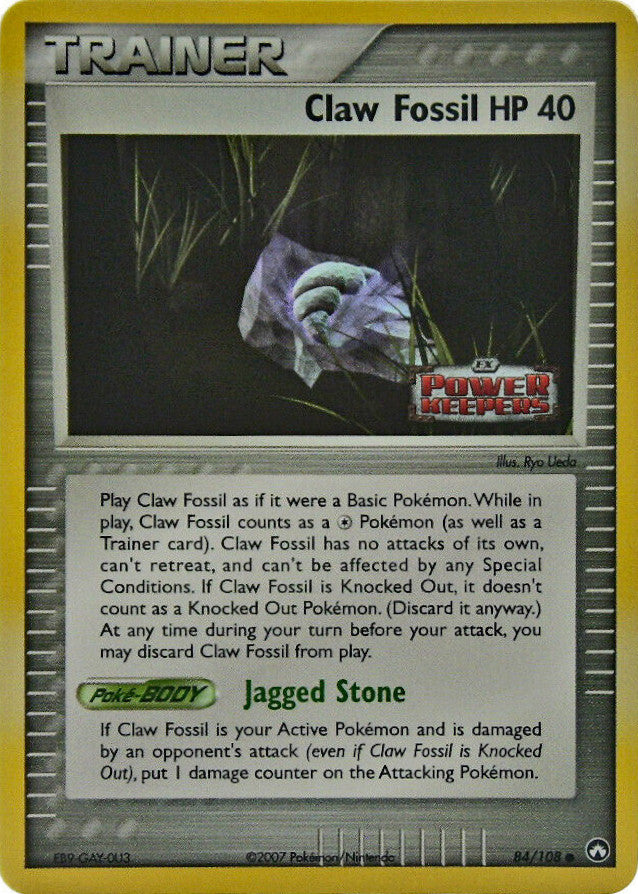 Claw Fossil (84/108) (Stamped) [EX: Power Keepers] | Mega City Incorporated