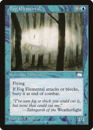 Fog Elemental [Weatherlight] | Mega City Incorporated