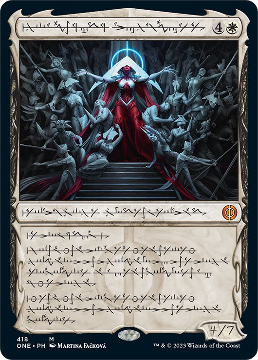 Elesh Norn, Mother of Machines (Phyrexian Step-and-Compleat Foil) [Phyrexia: All Will Be One] | Mega City Incorporated