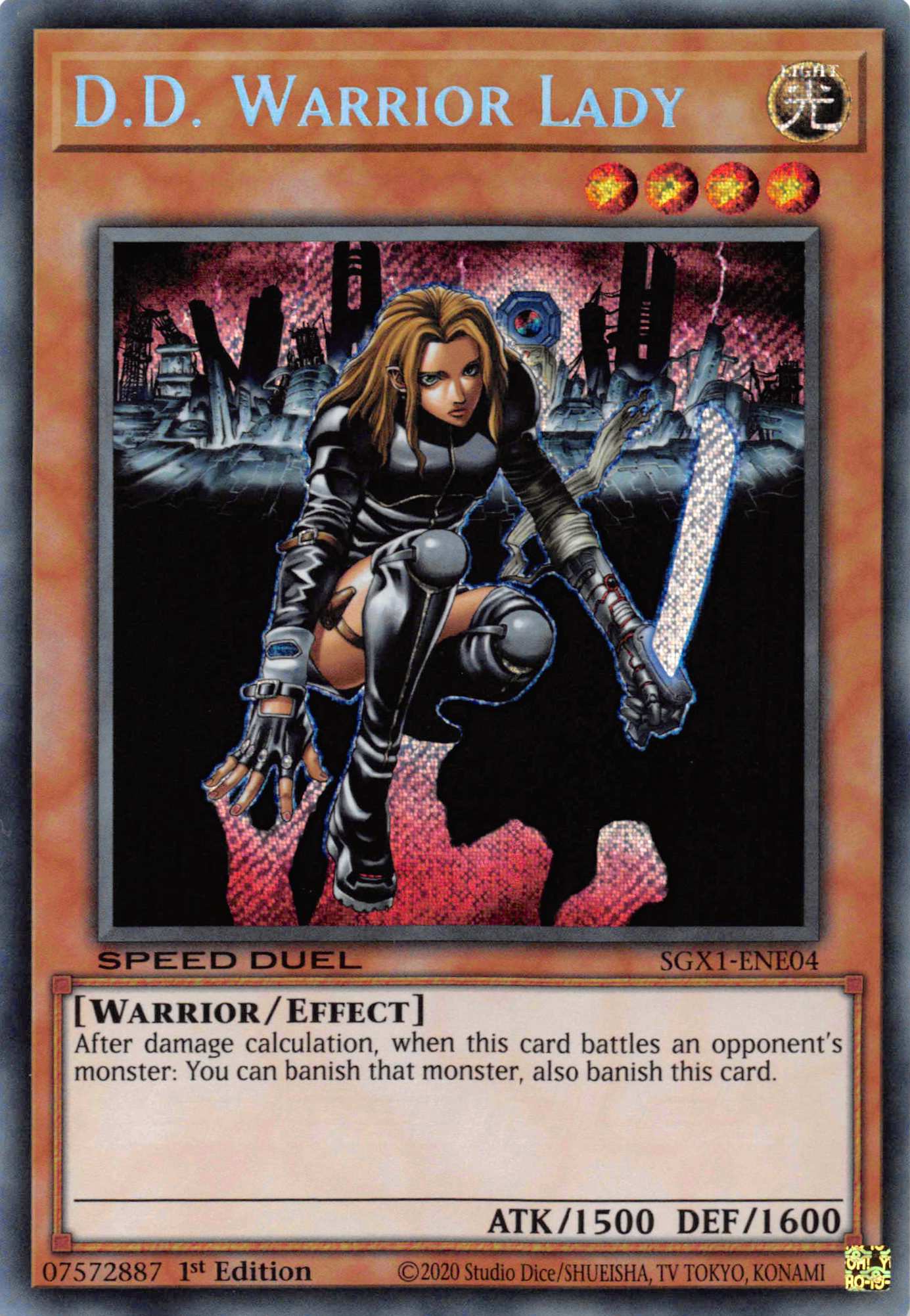 D.D. Warrior Lady [SGX1-ENE04] Secret Rare | Mega City Incorporated