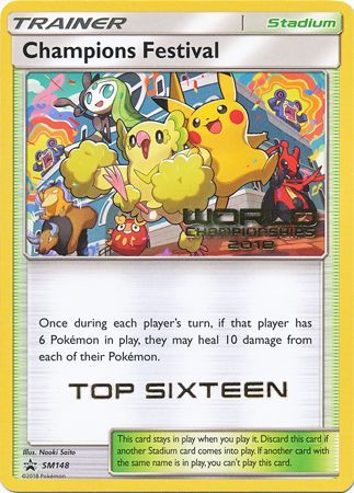 Champions Festival(SM148) (2018 Top Sixteen) [Sun & Moon: Black Star Promos] | Mega City Incorporated