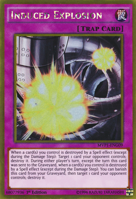 Induced Explosion [MVP1-ENG09] Gold Rare | Mega City Incorporated