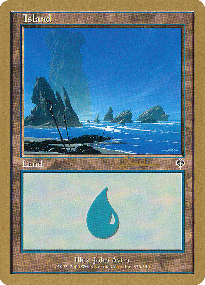 Island (ar336) (Antoine Ruel) [World Championship Decks 2001] | Mega City Incorporated