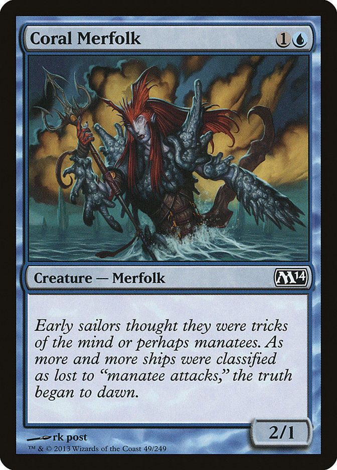 Coral Merfolk [Magic 2014] | Mega City Incorporated